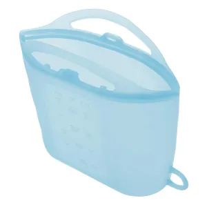 Milisten Reusable Silicone Microwave Steam Bag 1200ml Food Storage Bags for Vegetables Fruit Baby Bottles Microwave Safe and Easy to Carry