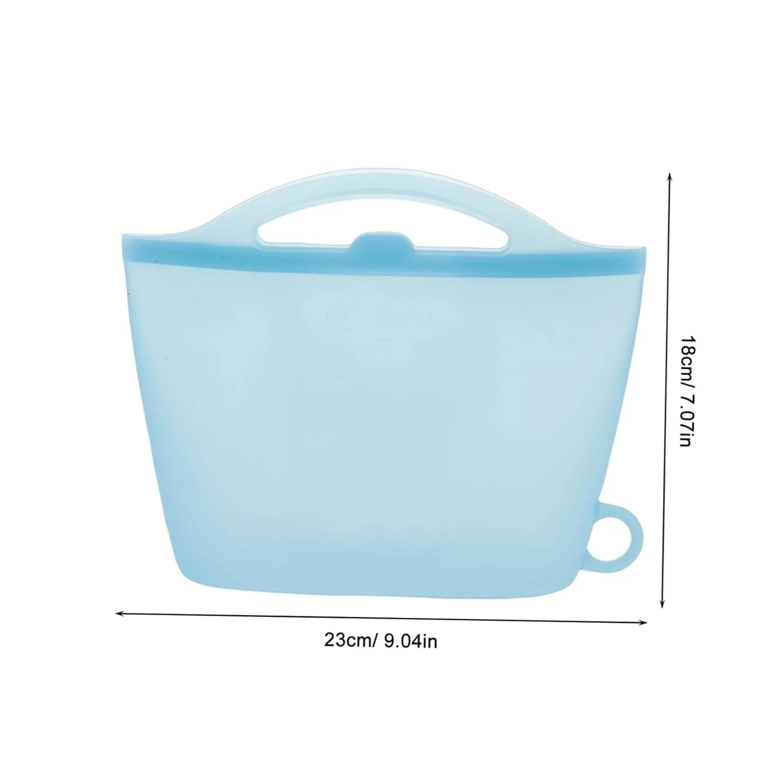 Milisten Reusable Silicone Microwave Steam Bag 1200ml Food Storage Bags for Vegetables Fruit Baby Bottles Microwave Safe and Easy to Carry