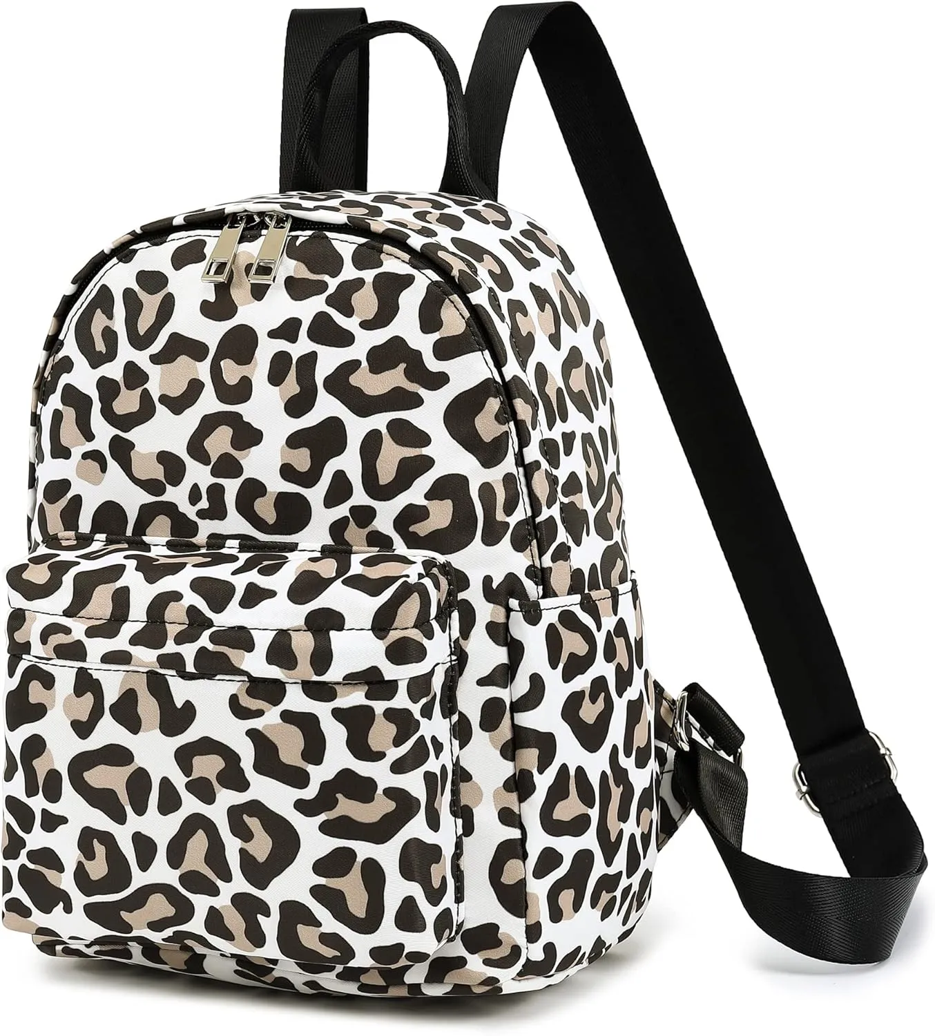 Mini Backpack for Women Girls, Small Backpack Purse for Teens Kids School Travel (Leopard)