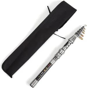 Mini Telescopic Rod 1.5m Sea Fishing Pole Lightweight Carbon Fiber for Travel