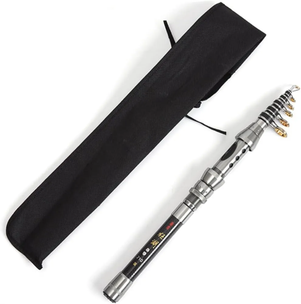 Mini Telescopic Rod 1.5m Sea Fishing Pole Lightweight Carbon Fiber for Travel
