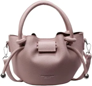 Minimalist Bucket Bag for Women 2025, Luxury Shoulder Crossbody Purse, Trendy Spring Handheld Tote with Adjustable Strap