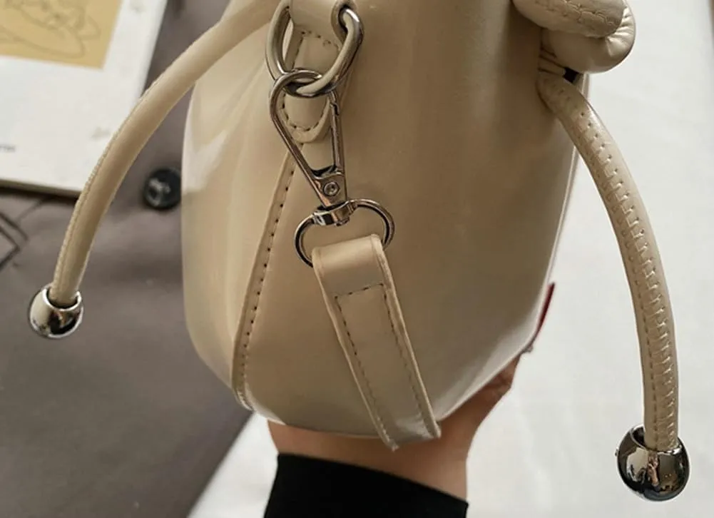 Minimalist Bucket Bag for Women 2025, Luxury Shoulder Crossbody Purse, Trendy Spring Handheld Tote with Adjustable Strap