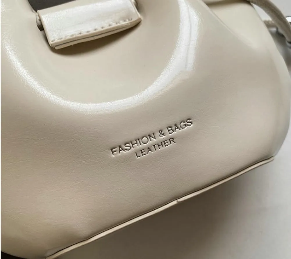 Minimalist Bucket Bag for Women 2025, Luxury Shoulder Crossbody Purse, Trendy Spring Handheld Tote with Adjustable Strap