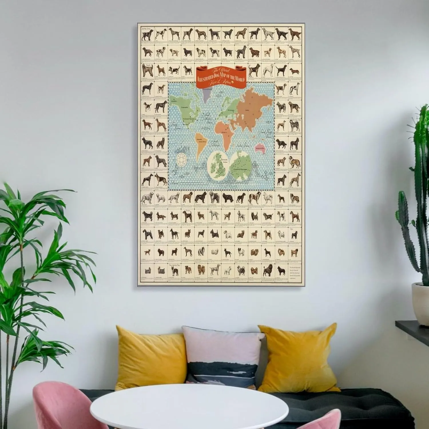 MOJDI American Kennel Club Provided Registration in 1967 Canvas Painting Wall Art Poster for Bedroom Living Room Decor 12x18inch(30x45cm) Frame-style