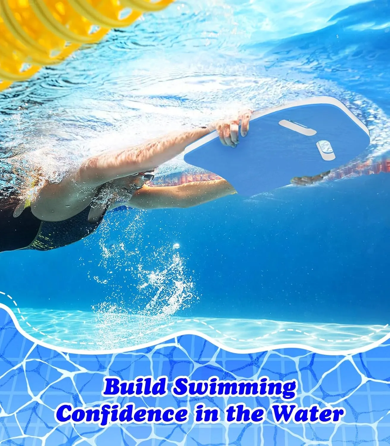 MoKo Swim Kickboard, Cartoon Swimming Training Kick Board Pool Exercise Equipment Promote Natural Swimming Position Water Fun Tool for Kids