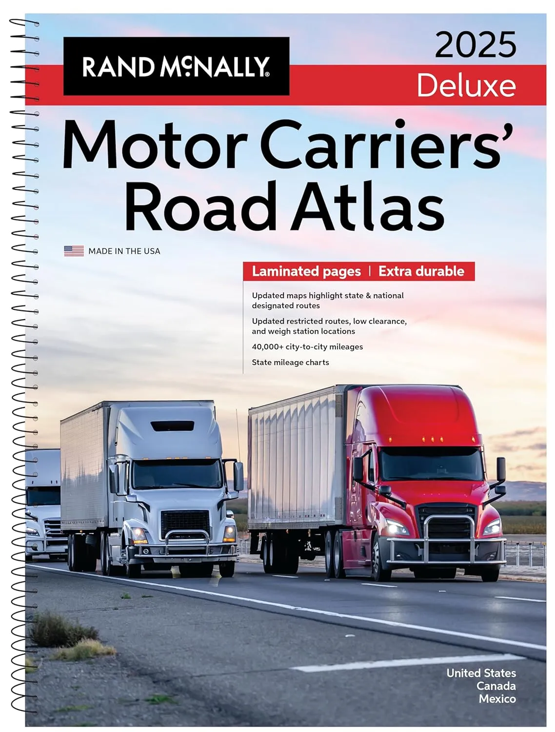Motor Carriers' Road Atlas 2025: United States, Canada, Mexico (Rand McNally Motor Carriers' Road Atlas) Paperback – Import, June 17, 2024