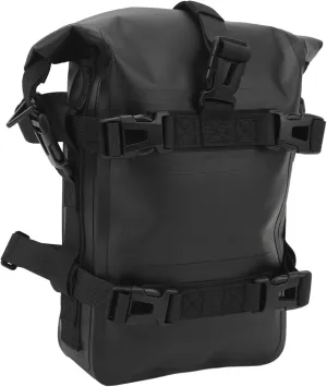 Motorcycle Crash Bar Bag Tail Bag for Travel Black