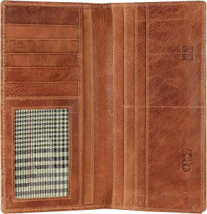 Mou Meraki RFID Blocking Mens Genuine leather Bifold Long Wallet
