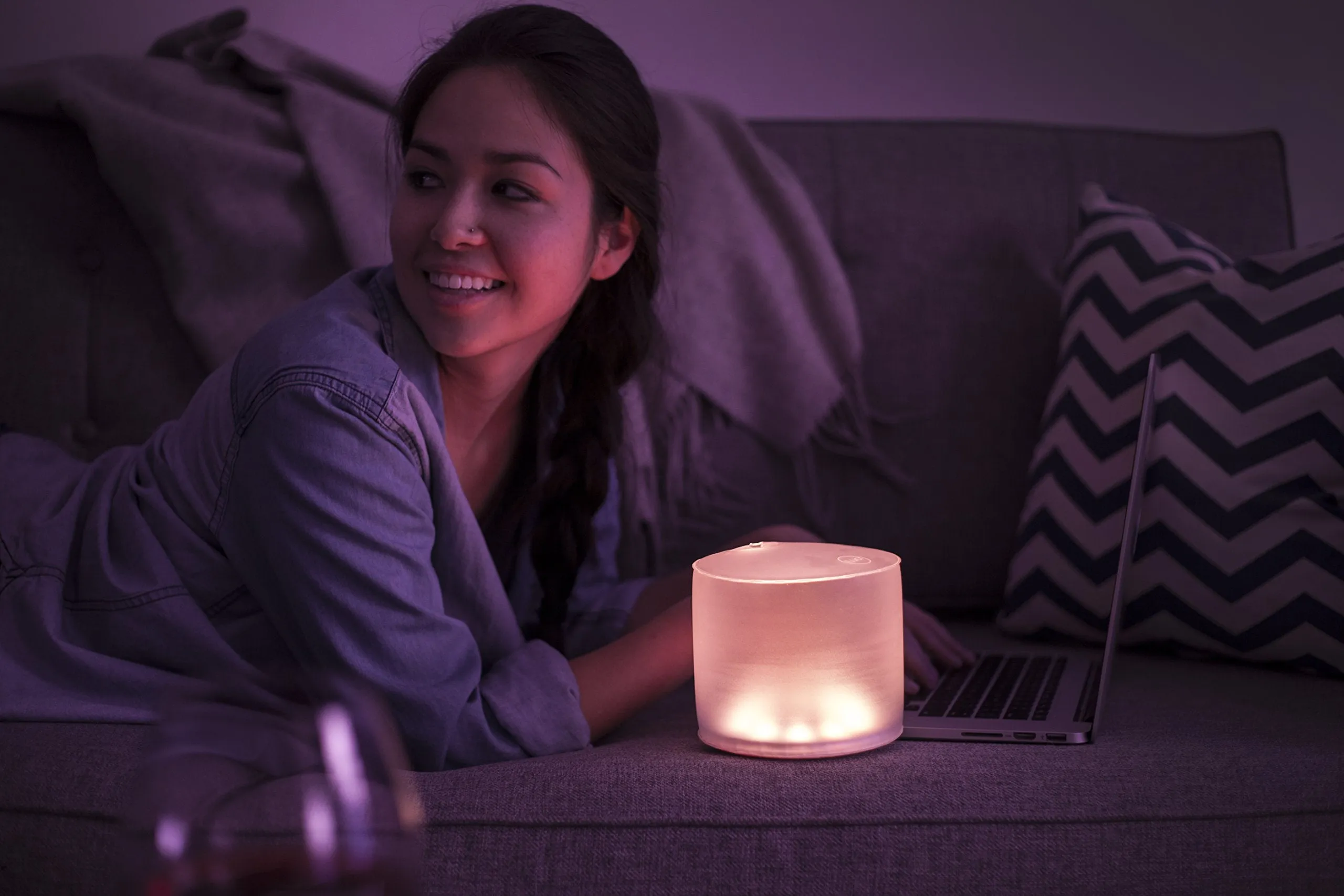 MPOWERD Luci Essence - Multi-Color Inflatable Solar Light, Matte Finish