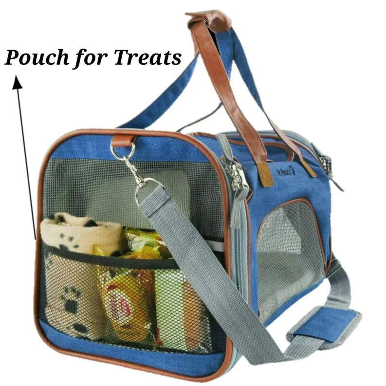 Mr. Peanut's Gold Series Big Apple XL Size Airline Compliant Expandable Pet Carrier