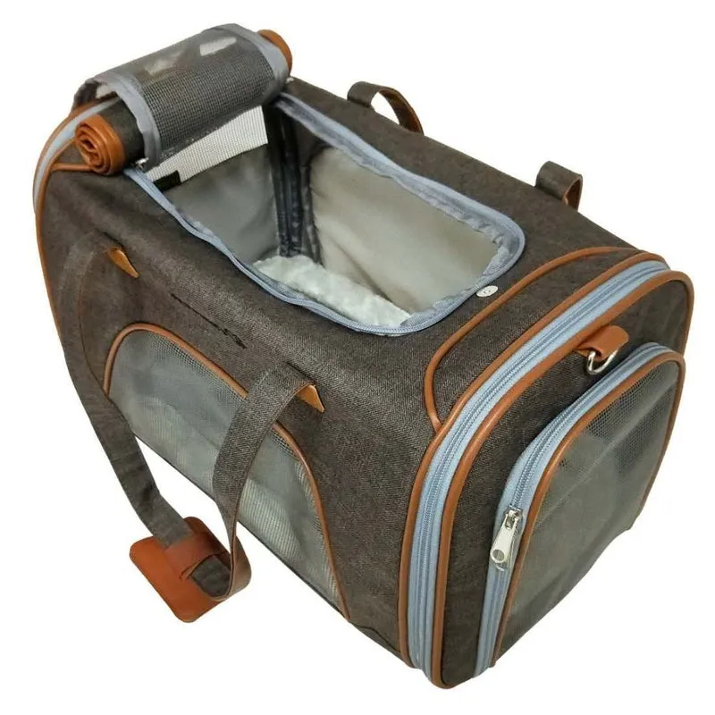 Mr. Peanut's Gold Series Big Apple XL Size Airline Compliant Expandable Pet Carrier