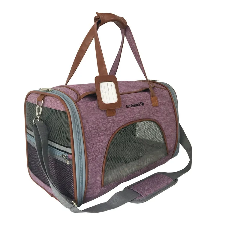 Mr. Peanut's Gold Series Big Apple XL Size Airline Compliant Expandable Pet Carrier
