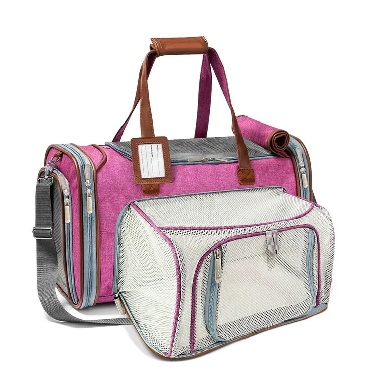 Mr. Peanut's Gold Series Big Apple XL Size Airline Compliant Expandable Pet Carrier