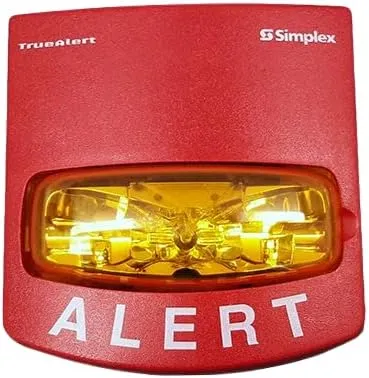 Multi Candela Strobe with Amber Lens, Wired - Fire Safety Strobe Light