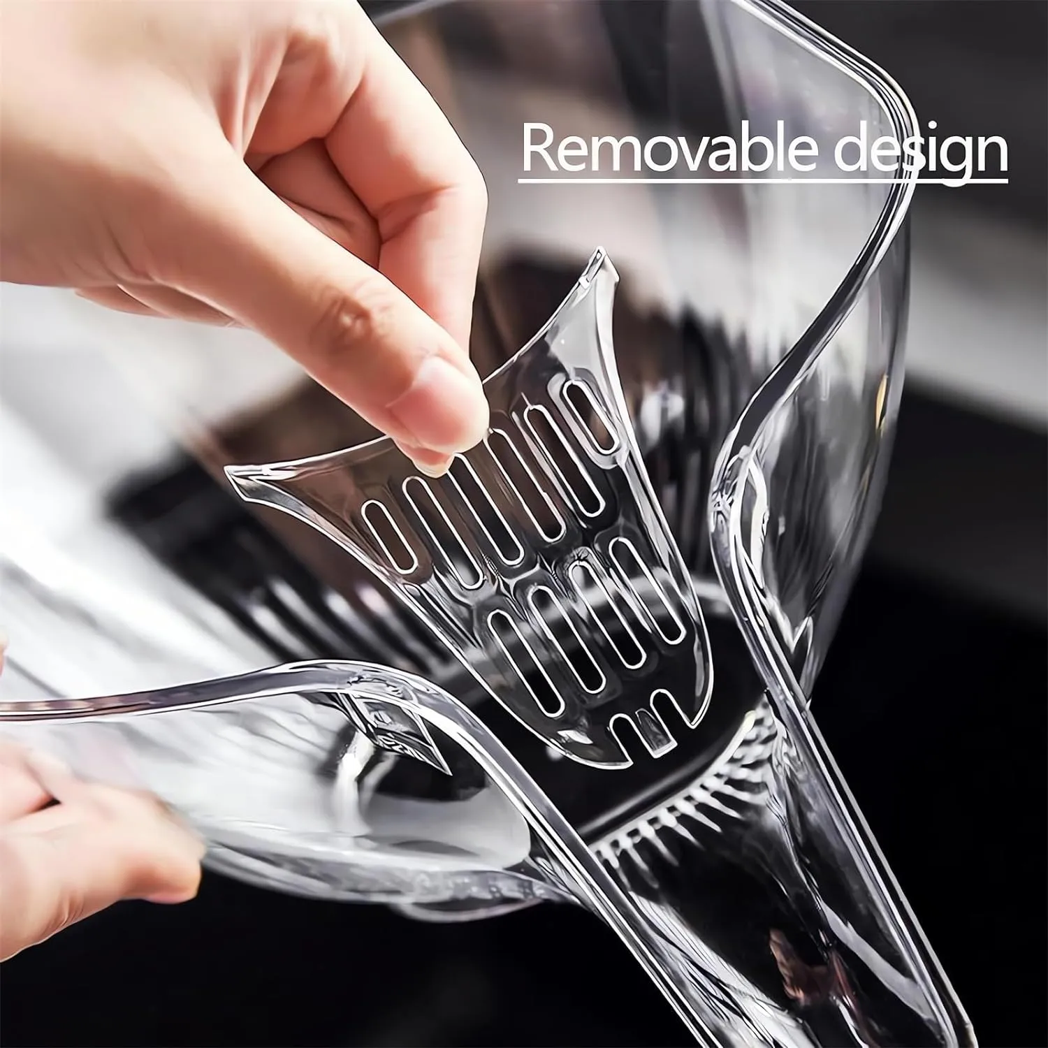 Multi-functional Drain Basket - 2024 New Fruit Cleaning Bowl with Strainer Container, Kitchen Sink Food Catcher Drainer Fruit Rinser Vegetable Washing Filter