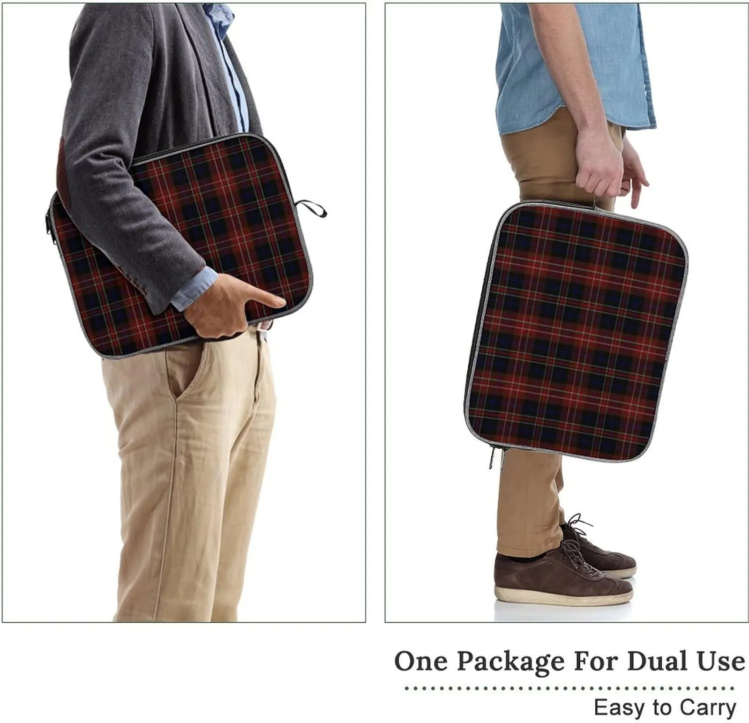 Murray Tartan Large Capacity Portable Laptop Case Unisex