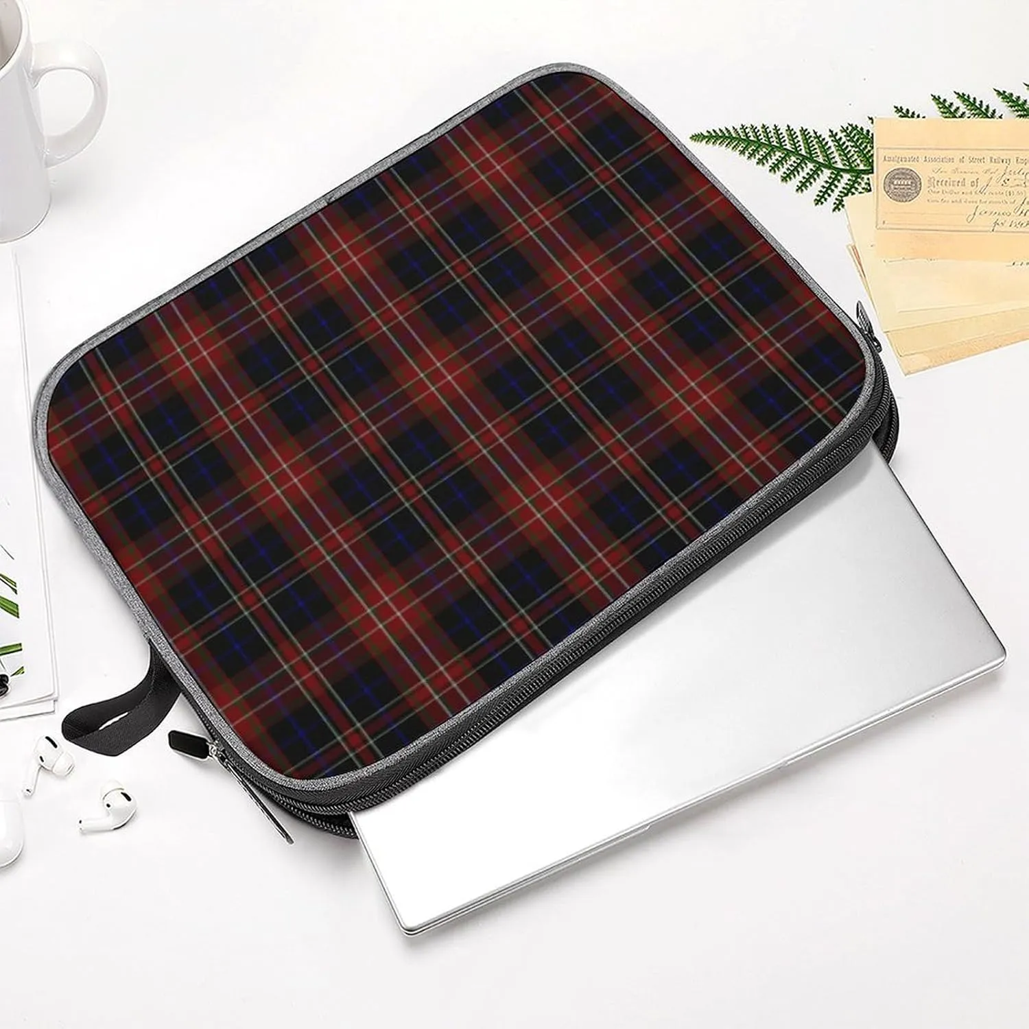 Murray Tartan Large Capacity Portable Laptop Case Unisex