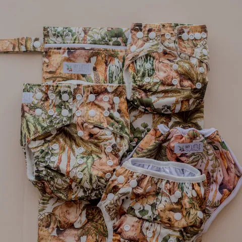 My Little Gumnut - DINO LAND - Large Wet bag