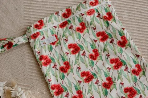 My Little Gumnut - FLOWERING GUM - Large Wet bag