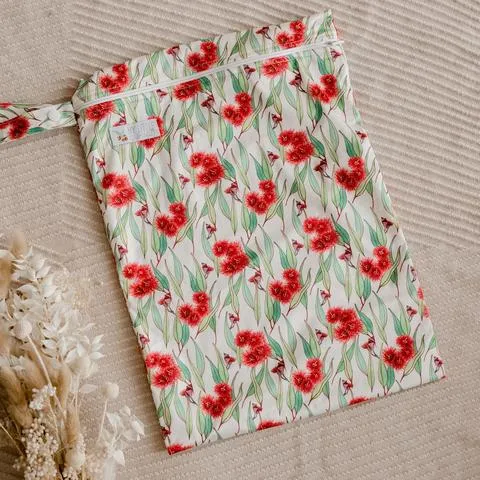 My Little Gumnut - FLOWERING GUM - Large Wet bag