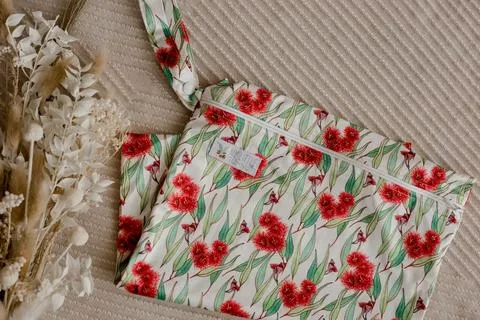 My Little Gumnut - FLOWERING GUM - Large Wet bag