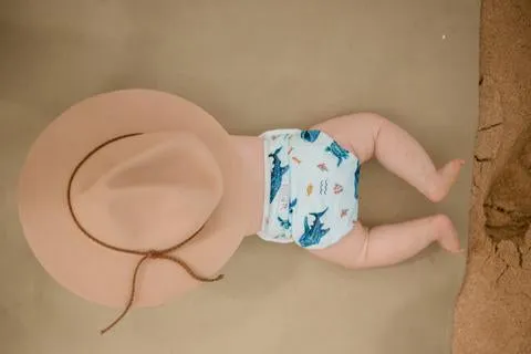 My Little Gumnut - MARINE LIFE - swimming nappy (18-36months)