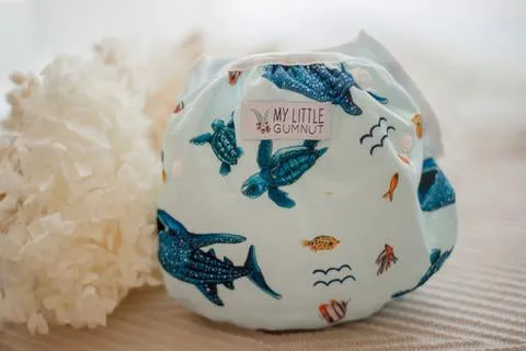 My Little Gumnut - MARINE LIFE - swimming nappy (18-36months)