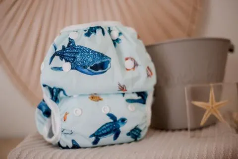 My Little Gumnut - MARINE LIFE - swimming nappy (18-36months)