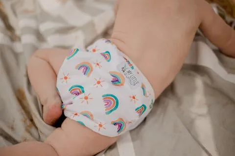 My Little Gumnut - PASTEL RAINBOW -  Swimming Nappy (3-18m)