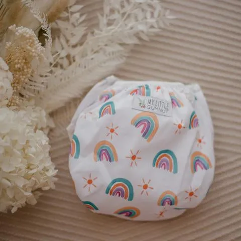 My Little Gumnut - PASTEL RAINBOW -  Swimming Nappy (3-18m)