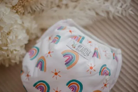 My Little Gumnut - PASTEL RAINBOW -  Swimming Nappy (3-18m)