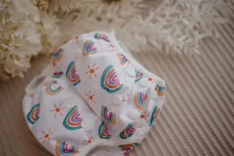 My Little Gumnut - PASTEL RAINBOW -  Swimming Nappy (3-18m)