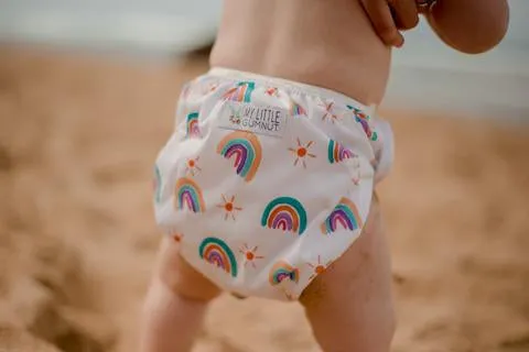 My Little Gumnut - PASTEL RAINBOW -  Swimming Nappy (3-18m)