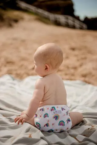 My Little Gumnut - PASTEL RAINBOW -  Swimming Nappy (3-18m)