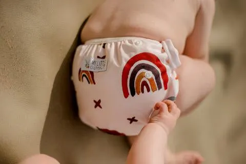 My Little Gumnut - RAINBOW - swimming nappy (3-18months)
