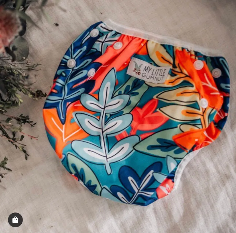 My Little Gumnut - URBAN JUNGLE - swimming nappy (3-18months)