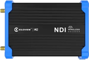 N2 Portable Wireless HDMI to NDI Video Encoder with Built-in Battery, Camera Mounted