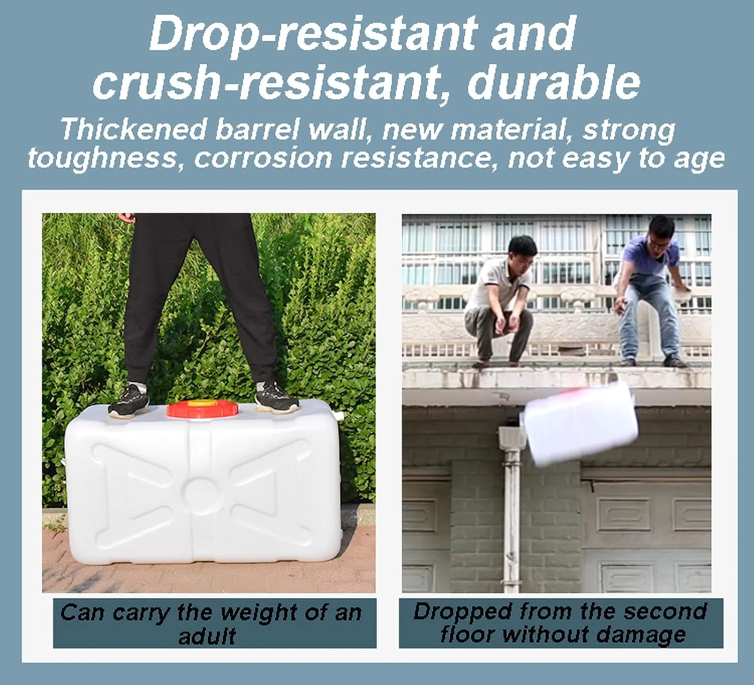 NAKAN Large Plastic Water Tanks, Water Containers, Water Storage Containers, Camping and Hiking Water Containers, Multifunctional Cold Water Tanks, Camping Water Storage Kettles(Color:150L)