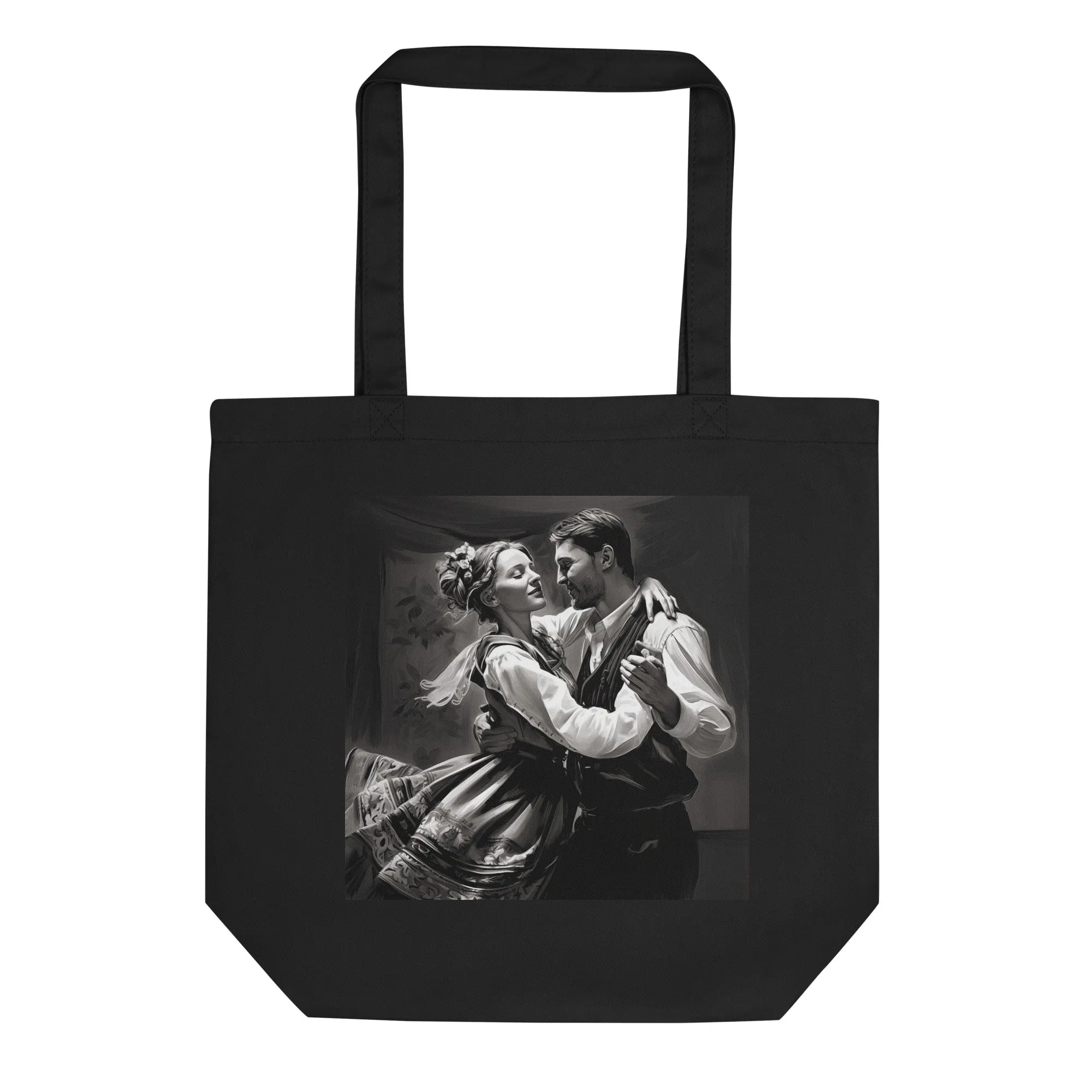 Natural Fiber Tote Bag Hungarian Folk Dance