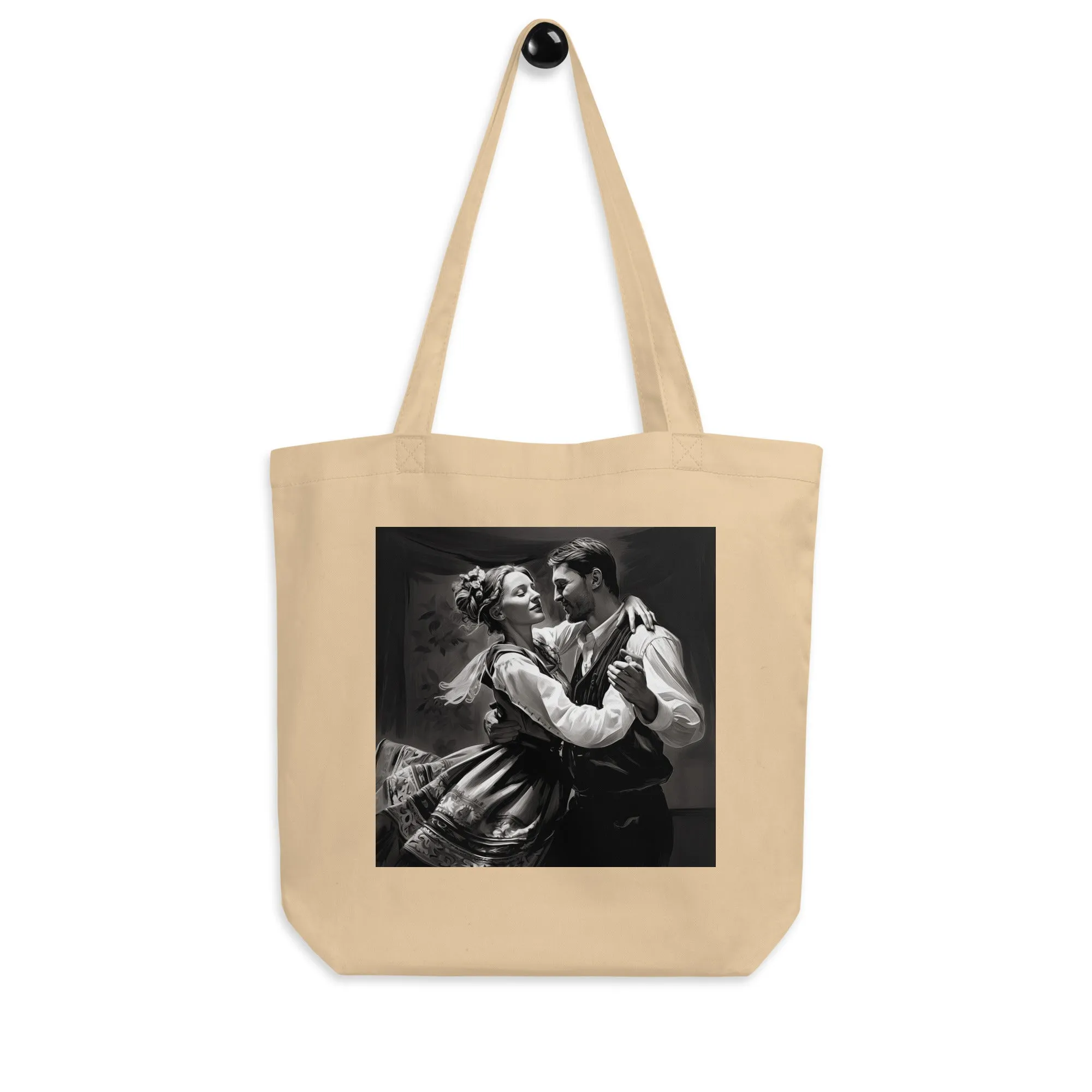 Natural Fiber Tote Bag Hungarian Folk Dance