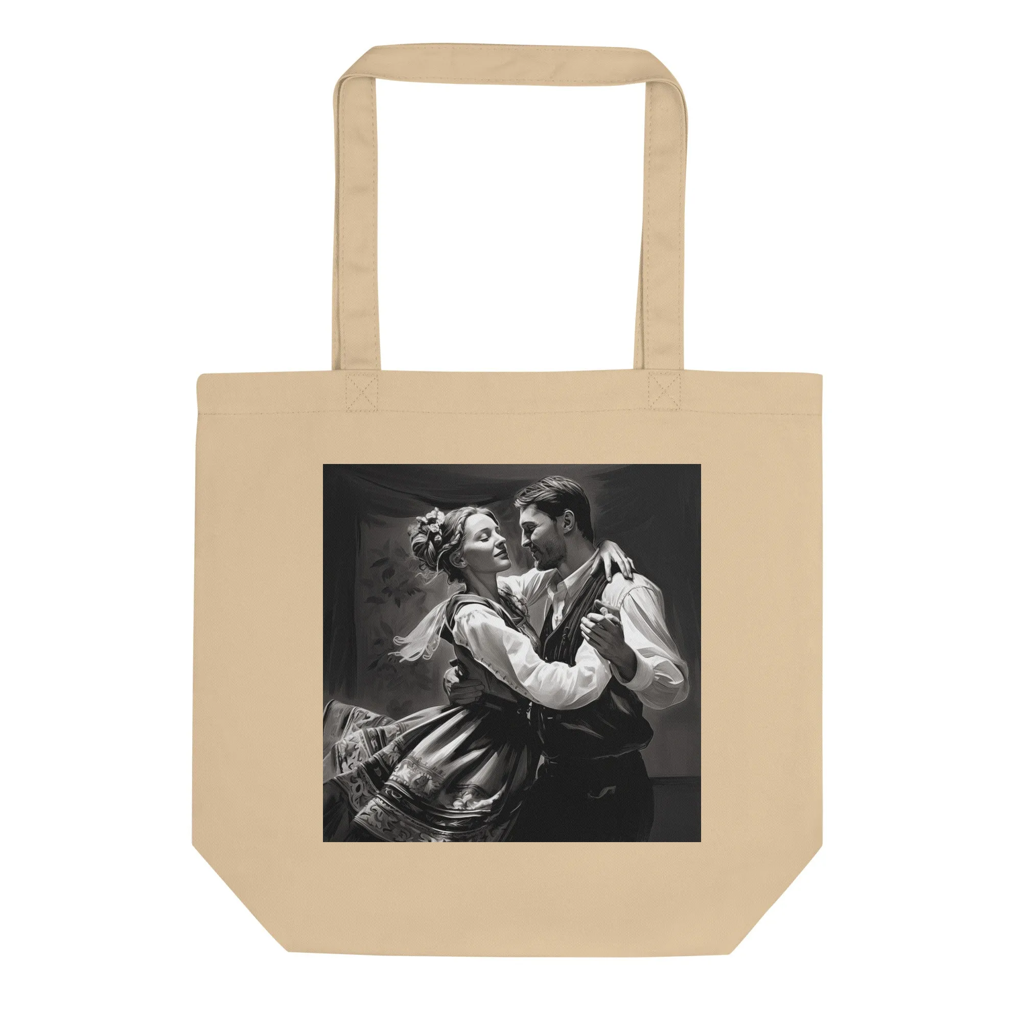Natural Fiber Tote Bag Hungarian Folk Dance
