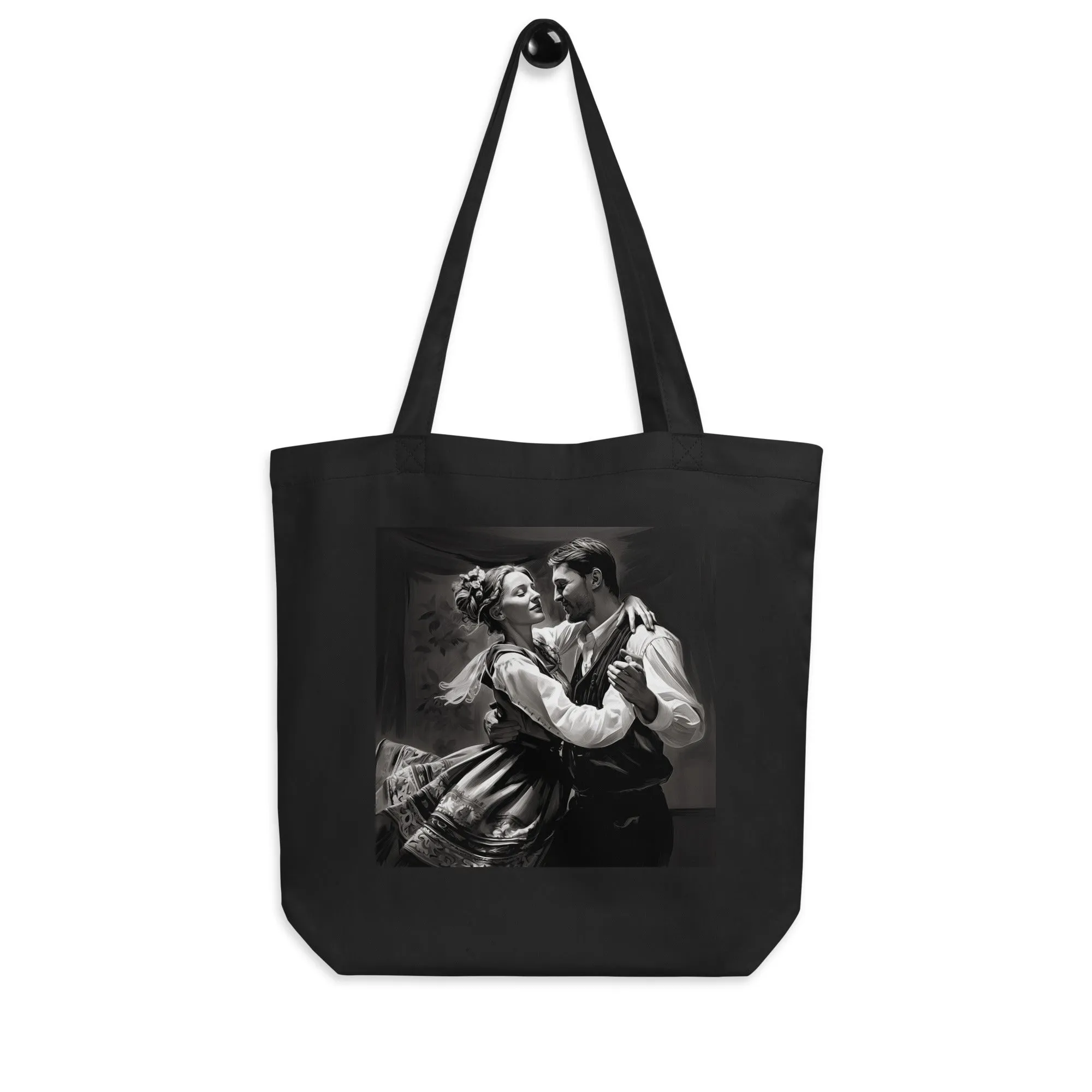 Natural Fiber Tote Bag Hungarian Folk Dance