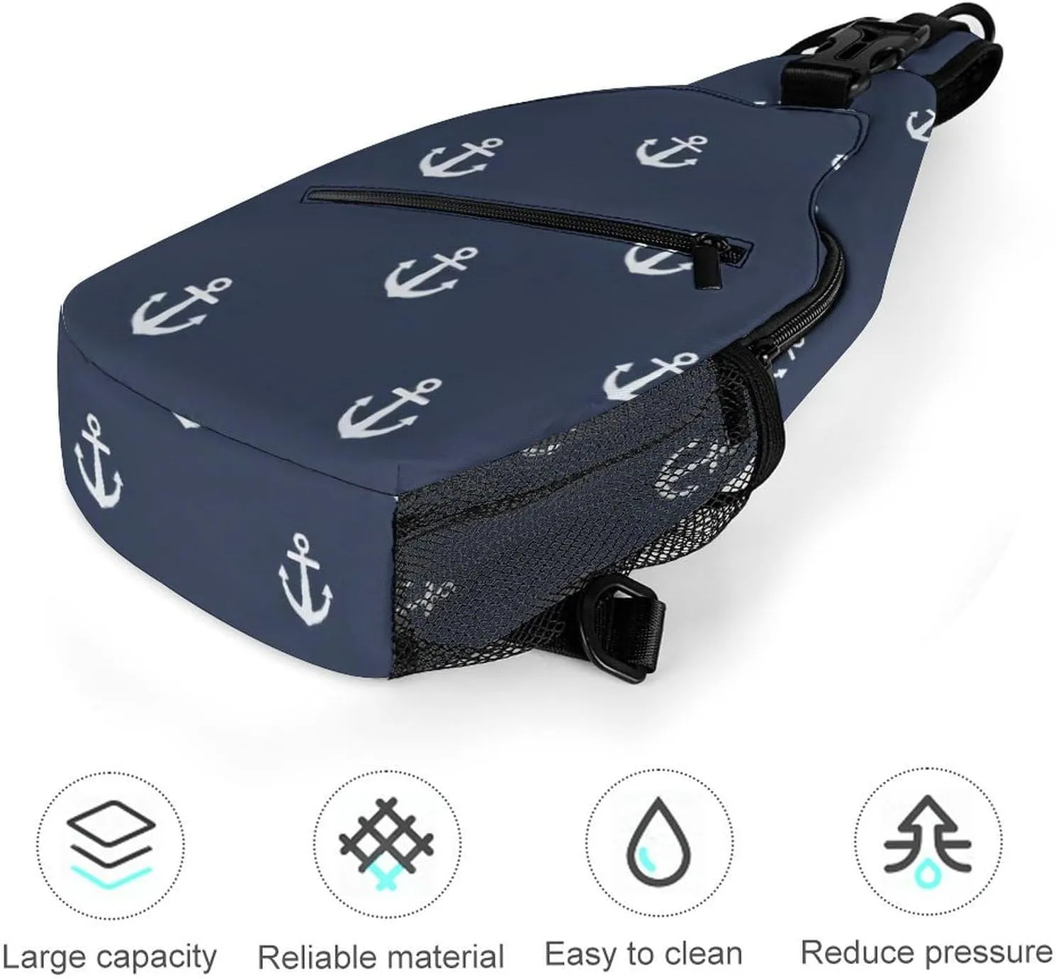 NAU TICAL A Spacious And Large Capacity Portable Adjustable Chest Bag