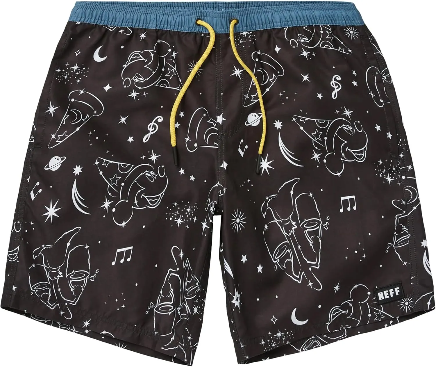 NEFF Men's Daily Star Hot Tub Board Shorts for Swimming (Fantasia, Large)