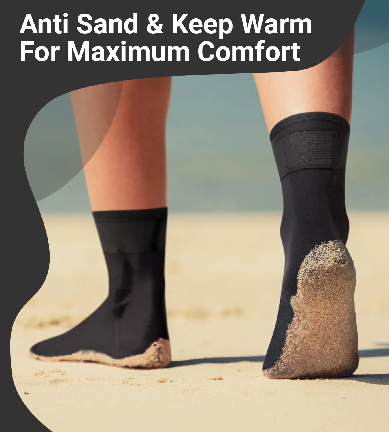 Neoprene Socks 3mm Wetsuit Socks Anti-Slip Keep Warm Diving Socks Swim Socks Water Sport Swimming Surfing