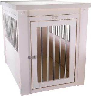 New Age Pet ecoFLEX Pet Crate/End Table, Small, Antique White