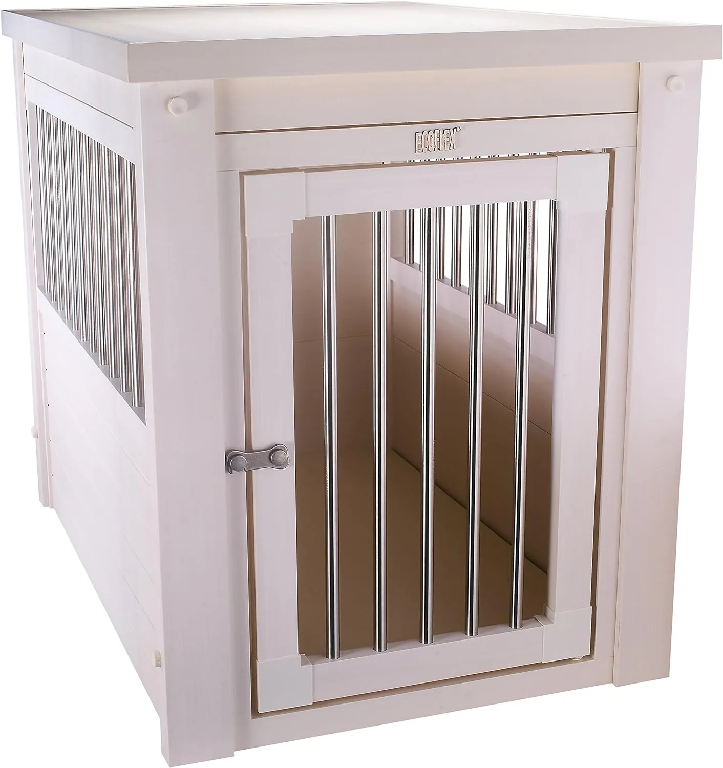 New Age Pet ecoFLEX Pet Crate/End Table, Small, Antique White