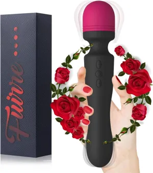 New Cordless Double-Ended Available Relaxation Myofascia Tool Handheld Portable Travel Home Office Work Sports Silicone Use to Relieve Deep Tissue Muscle Pain and Fatigue,RedBlack