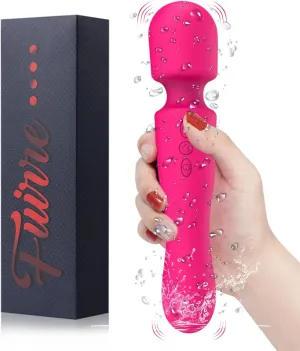 New Cordless Double-Ended Available Relaxation Tool Handheld Portable Travel Home Office Work Sports Silicone Personal Use to Relieve Deep Tissue Muscle Pain and Fatigue,Rose Red